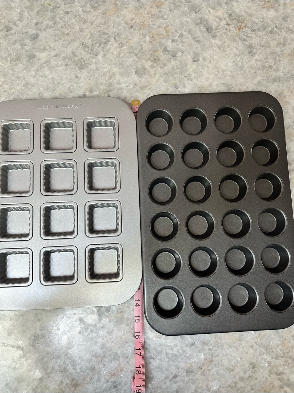 Mini Muffins and Food Network Mini Brownies Trays